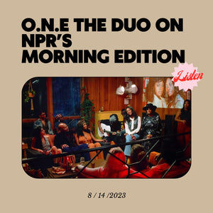 LISTEN: O.N.E The Duo Interview on NPR's Morning Edition